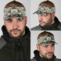 Bula Fiji Tapa Classic Cap Fijian Masi Vintage Vibes LT14 - Polynesian Pride