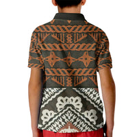 Bula Fiji Tapa Kid Polo Shirt Fijian Masi Vintage Vibes - Polynesian Pride