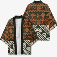 Bula Fiji Tapa Kimono Fijian Masi Vintage Vibes - Polynesian Pride
