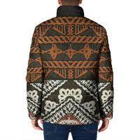 Bula Fiji Tapa Padded Jacket Fijian Masi Vintage Vibes - Polynesian Pride