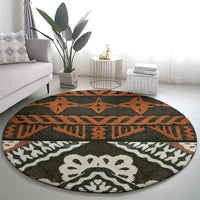 Bula Fiji Tapa Round Carpet Fijian Masi Vintage Vibes - Polynesian Pride