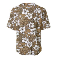 Kuvui Bula Fiji Baseball Jersey Fijian Tapa Seamless Hibiscus LT14 - Polynesian Pride