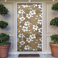 Kuvui Bula Fiji Door Cover Fijian Tapa Seamless Hibiscus - Polynesian Pride