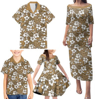 Kuvui Bula Fiji Family Matching Puletasi and Hawaiian Shirt Fijian Tapa Seamless Hibiscus - Polynesian Pride