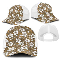 Kuvui Bula Fiji Mesh Trucker Cap Fijian Tapa Seamless Hibiscus LT14 - Polynesian Pride
