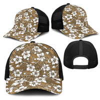 Kuvui Bula Fiji Mesh Trucker Cap Fijian Tapa Seamless Hibiscus LT14 - Polynesian Pride