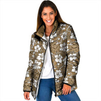 Kuvui Bula Fiji Padded Jacket Fijian Tapa Seamless Hibiscus - Polynesian Pride