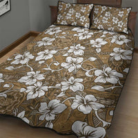 Kuvui Bula Fiji Quilt Bed Set Fijian Tapa Seamless Hibiscus LT14 - Polynesian Pride