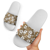 Kuvui Bula Fiji Slide Sandals Fijian Tapa Seamless Hibiscus LT14 - Polynesian Pride