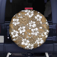 Kuvui Bula Fiji Spare Tire Cover Fijian Tapa Seamless Hibiscus - Polynesian Pride