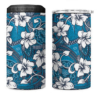 Karakarawa Bula Fiji 4 in 1 Can Cooler Tumbler Fijian Tapa Seamless Hibiscus - Polynesian Pride
