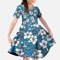 Karakarawa Bula Fiji Family Matching Puletasi and Hawaiian Shirt Fijian Tapa Seamless Hibiscus - Polynesian Pride