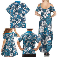 Karakarawa Bula Fiji Family Matching Summer Maxi Dress and Hawaiian Shirt Fijian Tapa Seamless Hibiscus - Polynesian Pride