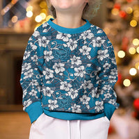 Karakarawa Bula Fiji Kid Ugly Christmas Sweater Fijian Tapa Seamless Hibiscus - Polynesian Pride