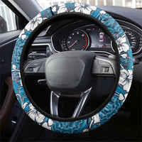 Karakarawa Bula Fiji Steering Wheel Cover Fijian Tapa Seamless Hibiscus - Polynesian Pride