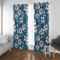 Karakarawa Bula Fiji Window Curtain Fijian Tapa Seamless Hibiscus - Polynesian Pride