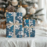 Karakarawa Bula Fiji Wrapping Paper Fijian Tapa Seamless Hibiscus LT14 - Polynesian Pride