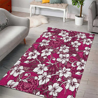 Piqi Bula Fiji Area Rug Fijian Tapa Seamless Hibiscus - Polynesian Pride