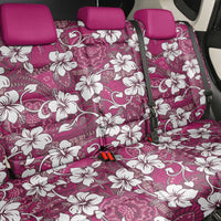 Piqi Bula Fiji Back Car Seat Cover Fijian Tapa Seamless Hibiscus - Polynesian Pride