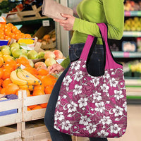 Piqi Bula Fiji Grocery Bag Fijian Tapa Seamless Hibiscus LT14 - Polynesian Pride