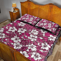 Piqi Bula Fiji Quilt Bed Set Fijian Tapa Seamless Hibiscus LT14 - Polynesian Pride