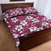 Piqi Bula Fiji Quilt Bed Set Fijian Tapa Seamless Hibiscus LT14 - Polynesian Pride