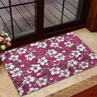 Piqi Bula Fiji Rubber Doormat Fijian Tapa Seamless Hibiscus - Polynesian Pride