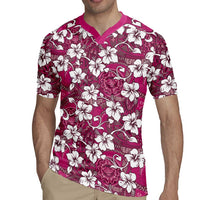 Piqi Bula Fiji Rugby Jersey Fijian Tapa Seamless Hibiscus LT14 - Polynesian Pride