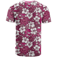 Piqi Bula Fiji T Shirt Fijian Tapa Seamless Hibiscus - Polynesian Pride