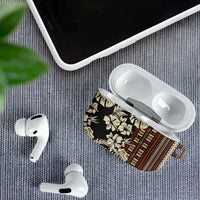 Bula Fiji Masi AirPods Case Tapa Tropical Hibiscus Half Stylized - Polynesian Pride