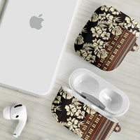 Bula Fiji Masi AirPods Case Tapa Tropical Hibiscus Half Stylized LT14 - Polynesian Pride