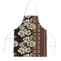 Bula Fiji Masi Apron Tapa Tropical Hibiscus Half Stylized - Polynesian Pride