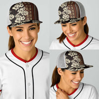 Bula Fiji Masi Baseball Net Cap Tapa Tropical Hibiscus Half Stylized LT14 - Polynesian Pride