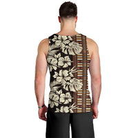 Bula Fiji Masi Men Tank Top Tapa Tropical Hibiscus Half Stylized - Polynesian Pride