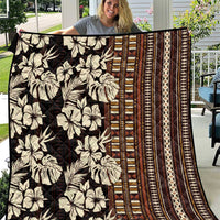 Bula Fiji Masi Quilt Tapa Tropical Hibiscus Half Stylized - Polynesian Pride
