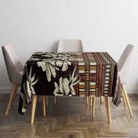 Bula Fiji Masi Tablecloth Tapa Tropical Hibiscus Half Stylized LT14 - Polynesian Pride