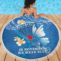 Polynesia Diabetes Awareness Month Beach Blanket In November We Wear Blue LT14 - Polynesian Pride