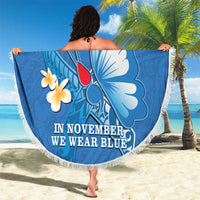 Polynesia Diabetes Awareness Month Beach Blanket In November We Wear Blue LT14 - Polynesian Pride