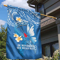 Polynesia Diabetes Awareness Month Garden Flag In November We Wear Blue LT14 - Polynesian Pride