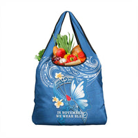 Polynesia Diabetes Awareness Month Grocery Bag In November We Wear Blue LT14 1-pack One Size Blue - Polynesian Pride