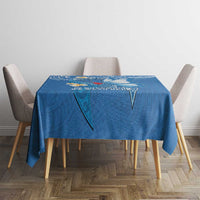 Polynesia Diabetes Awareness Month Tablecloth In November We Wear Blue LT14 - Polynesian Pride