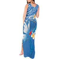 Polynesia Diabetes Awareness Month Tank Maxi Dress In November We Wear Blue LT14 - Polynesian Pride