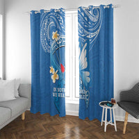 Polynesia Diabetes Awareness Month Window Curtain In November We Wear Blue LT14 With Grommets Blue - Polynesian Pride