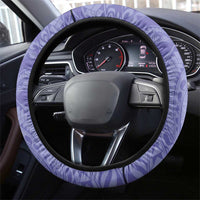 Polynesia Stomach Cancer Awareness Steering Wheel Cover Periwinkle Ribbon Brave Strong! LT14 - Polynesian Pride