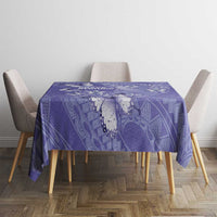 Polynesia Stomach Cancer Awareness Tablecloth Periwinkle Ribbon Brave Strong! LT14 - Polynesian Pride