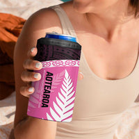 Personalised Aotearoa Cricket 4 in 1 Can Cooler Tumbler Go White Silver Fern LT14 - Polynesian Pride