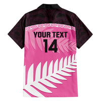 Custom New Zealand Aotearoa Cricket Hawaiian Shirt Go White Silver Fern LT14 - Polynesian Pride