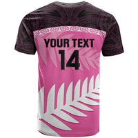 Custom New Zealand Aotearoa Cricket T Shirt Go White Silver Fern LT14 - Polynesian Pride