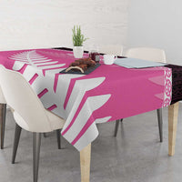 Custom New Zealand Aotearoa Cricket Tablecloth Go White Silver Fern LT14 - Polynesian Pride