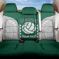 Custom Hawaii Volleyball Back Car Seat Cover Hawaiian Kakau Pattern LT14 One Size Green - Polynesian Pride